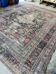 12'6 x 14'6 Antique Persian Mashhad Rug  #1501 / 12x15 vintage rug