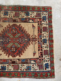 Vintage Persian Runner / Camel Hair Persian Runner 3'6 x 11'8 Rug #4421