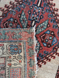 Vintage Persian Runner / Camel Hair Persian Runner 3'6 x 11'8 Rug #4421