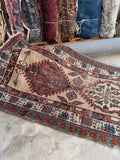 Vintage Persian Runner / Camel Hair Persian Runner 3'6 x 11'8 Rug #4421
