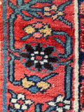 Long Persian Antique Rug Runner / 3'6 x 15'1 Antique Bidjar Runner #4422