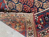 Long Persian Antique Rug Runner / 3'6 x 15'1 Antique Bidjar Runner #4422