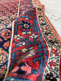 Long Persian Antique Rug Runner / 3'6 x 15'1 Antique Bidjar Runner #4422