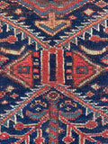 Worn Antique Persian Afshar Rug / 4'4 x 5'7 Rug #4423