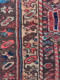 Worn Antique Persian Afshar Rug / 4'4 x 5'7 Rug #4423