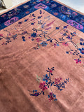 12x18 Antique Art Deco Chinese Rug / Oversize Palatial Rug #3236