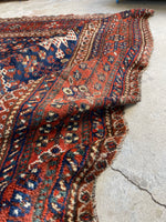 7'3 x 10'2 Antique Persian Shiraz Rug #2908