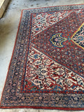 Palatial Antique Oversize Persian Rug / 9'5 x 14'4 Bidjar Rug #4424