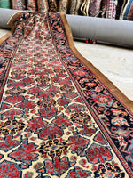 Antique Camel Hair Runner / 3'8 x 11'3 Antique Persian Runner #3760