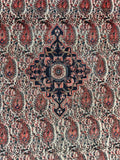 Floral and Paisley Fine Antique Persian Ferahan Rug / 4'2 x 6'5 Rug #3583ML