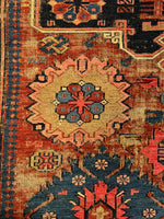 6x9 Flat Weave Soumak / 6x9 Vintage Rug #3584
