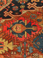 6x9 Flat Weave Soumak / 6x9 Vintage Rug #3584