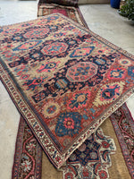 6x9 Flat Weave Soumak / 6x9 Vintage Rug #3584