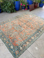 5' x 6'7 Antique Persian Lilihan Rug #2915