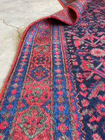 4x7 Antique Persian Midnight Blue Rug #3319