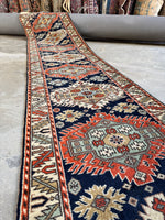 Skinny Vintage Rug Runner / 2’6 x 13'9 Skinny Vintage Runner #3899