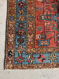 Skinny Persian Vintage Runner / 2'11 x 11'1 Antique Heriz Runner #4122