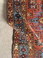 Skinny Persian Vintage Runner / 2'11 x 11'1 Antique Heriz Runner #4122