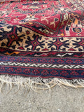 3' x 4'2 Vintage Baluchi rug #2254 / 3x4 Vintage Rug