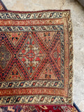 Antique Persian Tribal Runner / 3' x 6'5 Persian Runner #3320