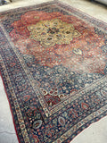 8'4 x 12'9 Antique Persian Ferahan Sarouk Rug #2928