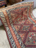 Antique Persian Tribal Runner / 3' x 6'5 Persian Runner #3320