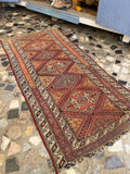 Antique Persian Tribal Runner / 3' x 6'5 Persian Runner #3320