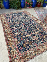 5'7 x 9' Antique Persian Tabriz #2929