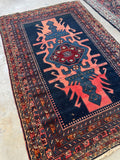4’4 x 6’10 Antique Persian with Mazlaghan Design #1432