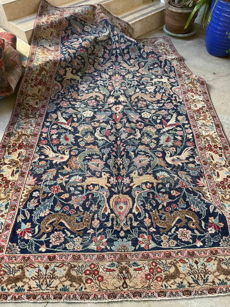 5'7 x 9' Antique Persian Tabriz #2929