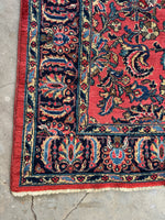 Long and Lean Gallery Sized Persian Rug / 6'9 x 15' Persian Sarouk Rug #3579