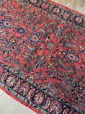 Long and Lean Gallery Sized Persian Rug / 6'9 x 15' Persian Sarouk Rug #3579