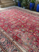 10x13 Fuschia Pink Persian Rug #3322