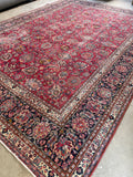 10x13 Fuschia Pink Persian Rug #3322