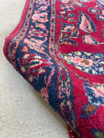 2x3 Antique Persian Sarouk Rug #3077 / 2x3 Persian Rug