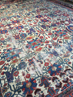 13'9 x 16'6 antique Persian Serapi Bakhshayesh (#808) / 14x17 vintage rug / 14x16 vintage rug - Blue Parakeet Rugs