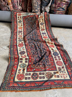 Eggplant Purple Vintage Tribal Rug