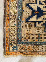 3'6 x 5'1 Antique Shirvan Rug #3083 / Small Vintage Rug