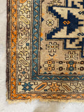 3'6 x 5'1 Antique Shirvan Rug #3083 / Small Vintage Rug