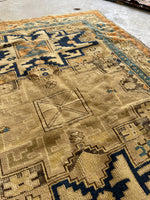 3'6 x 5'1 Antique Shirvan Rug #3083 / Small Vintage Rug