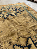 3'6 x 5'1 Antique Shirvan Rug #3083 / Small Vintage Rug