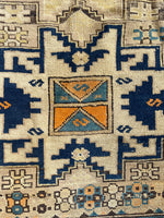 3'6 x 5'1 Antique Shirvan Rug #3083 / Small Vintage Rug