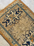 3'6 x 5'1 Antique Shirvan Rug #3083 / Small Vintage Rug