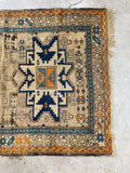 3'6 x 5'1 Antique Shirvan Rug #3083 / Small Vintage Rug