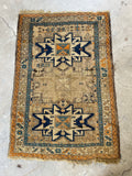 3'6 x 5'1 Antique Shirvan Rug #3083 / Small Vintage Rug