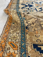 3'6 x 5'1 Antique Shirvan Rug #3083 / Small Vintage Rug