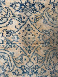 4x6 Muted Ivory and Blue Antique Persian Rug #4223ML