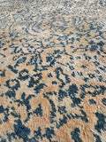 4x6 Muted Ivory and Blue Antique Persian Rug #4223ML