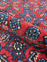 4x5 Persian Rug / Antique Persian Hamadan Rug #2486