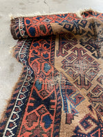 Worn Persian Rug #3087 / Distressed Baluch 2'10 x 3'7